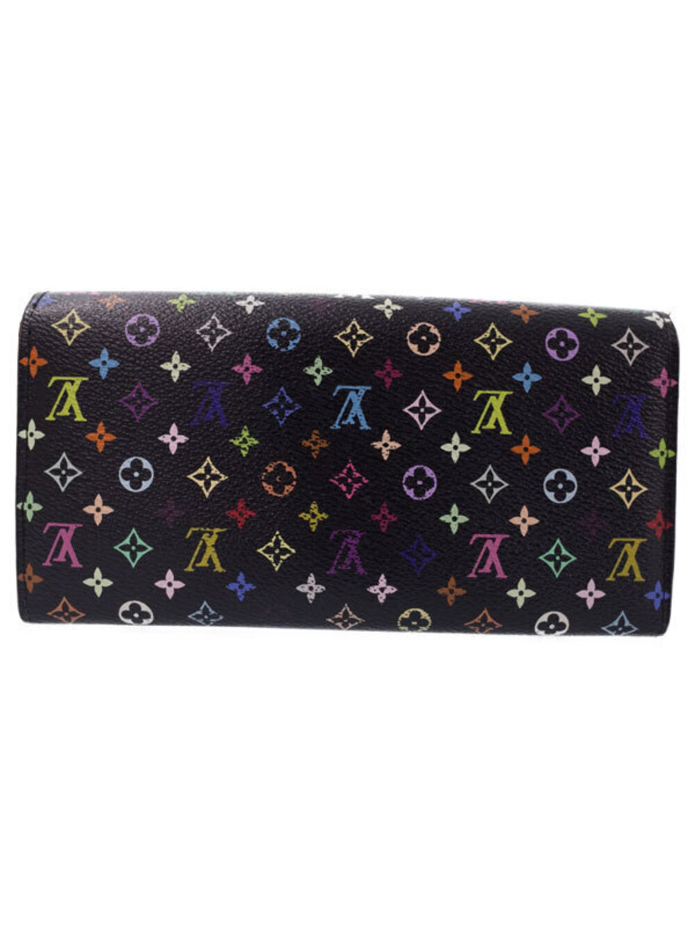 Louis Vuitton Monogram Bi Wallet Long Portefeuille Multicolor Sarah fold Brown